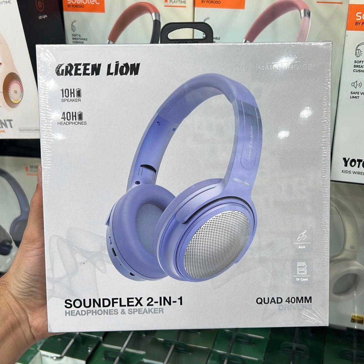 Casque Bluetooth Green Lion Soundflex 2-en-1