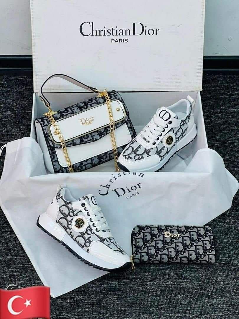 Ladies Sneaker with handbag and purse