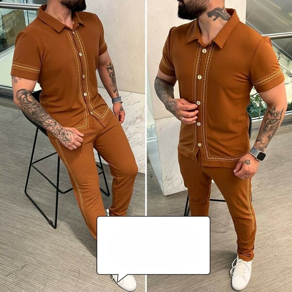 Hommes ensemble: Chemise et Pantalon