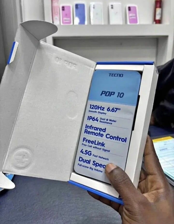 Tecno Pop 10 128Go 4Go - Smartphone