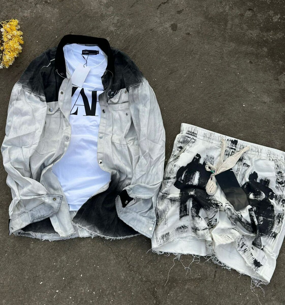 Ensemble vestes et shorts