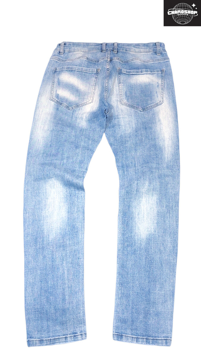 Jeans délavés style tendance