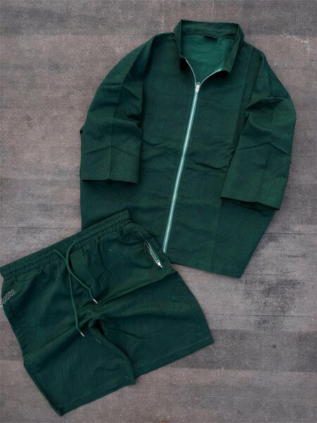 Ensemble sport vert unisexe