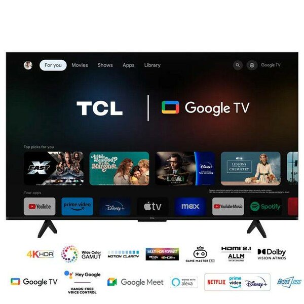 TCL Google TV 50" 4K HDR