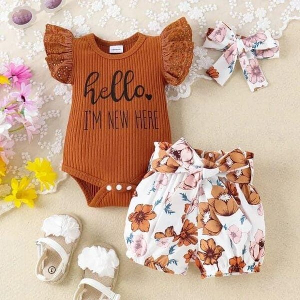 Chic robe pour fille de 3-9mois