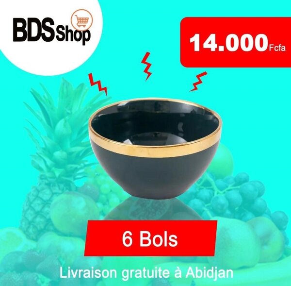 Ensemble de 6 Bols Élégants