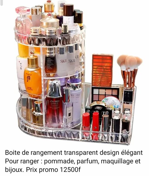 Boite de rangement transparent design élégant