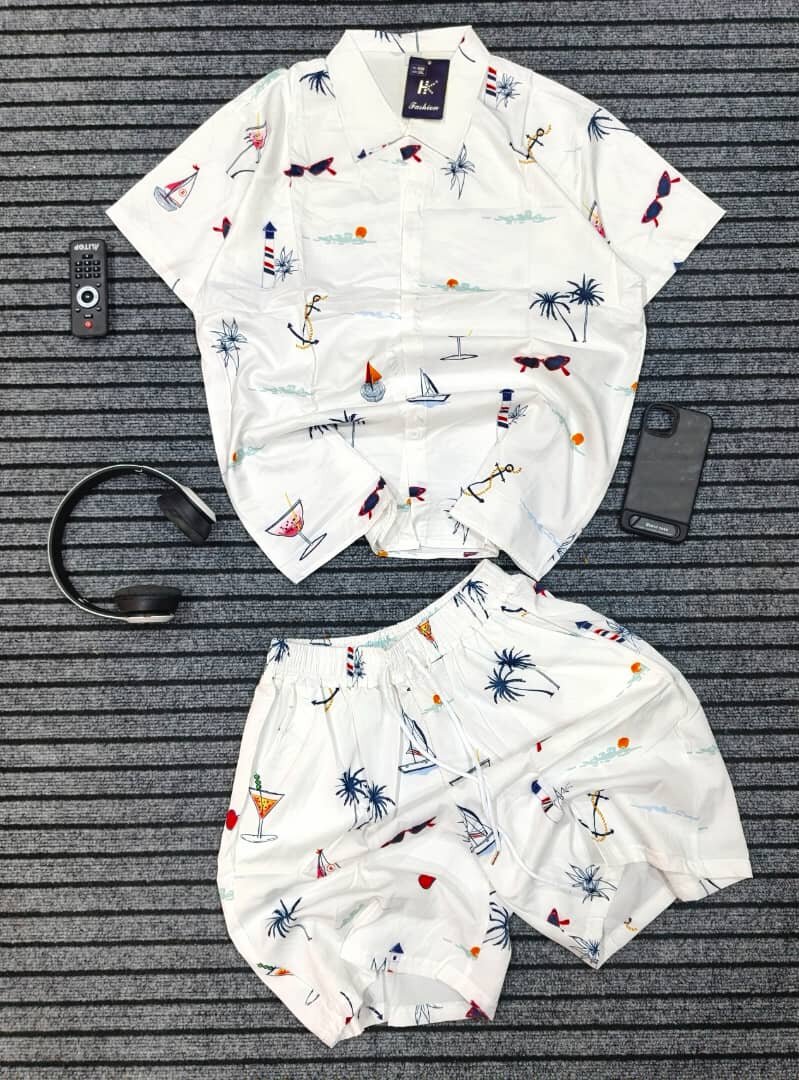 Ensemble homme chemise et short