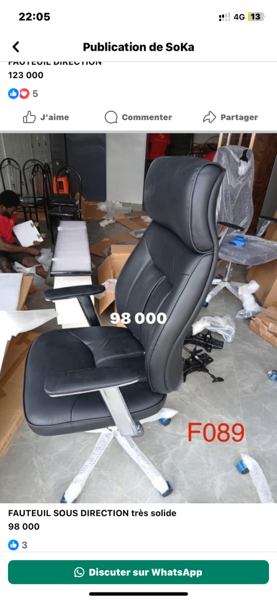 Fauteuil de Bureau Ergonomique