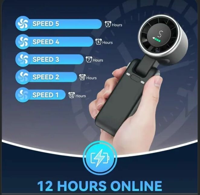 Mini ventilateur USB rechargeable