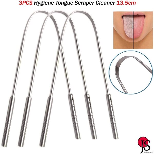 Gratte-langue en acier inoxydable