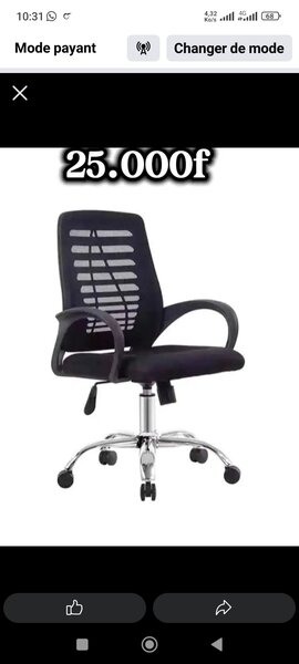 Chaise de bureau ergonomique