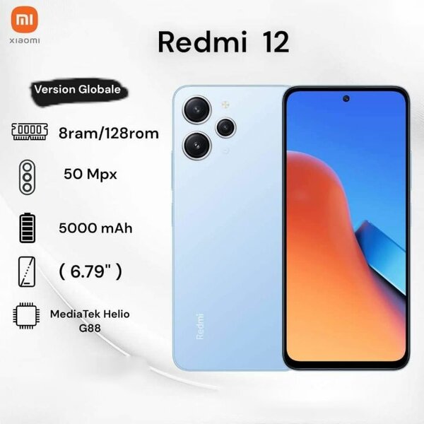 Xiaomi Redmi 12 - 128Go - 8Go Ram