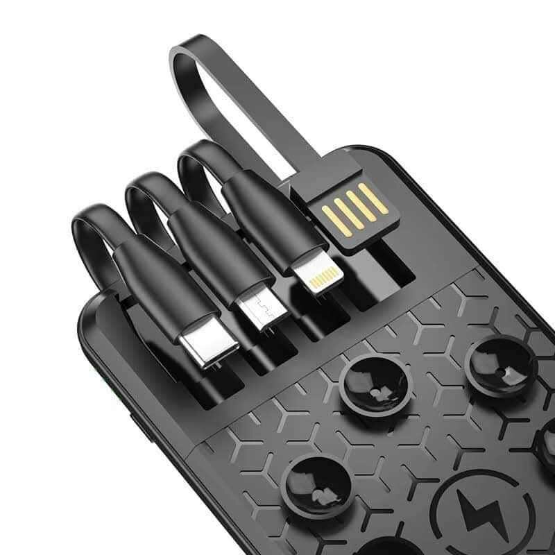 Chargeur rapide power bank 4 câble