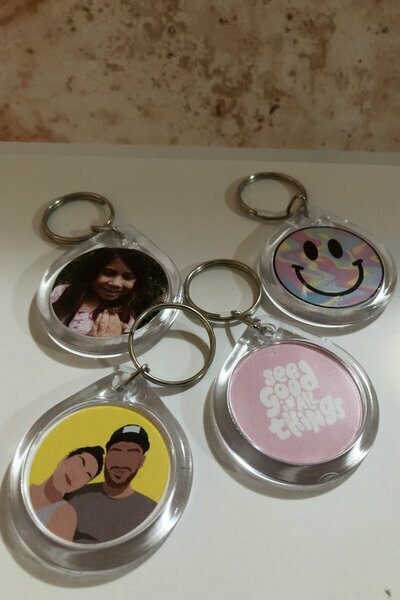 Porte-clés personnalisable en plastique