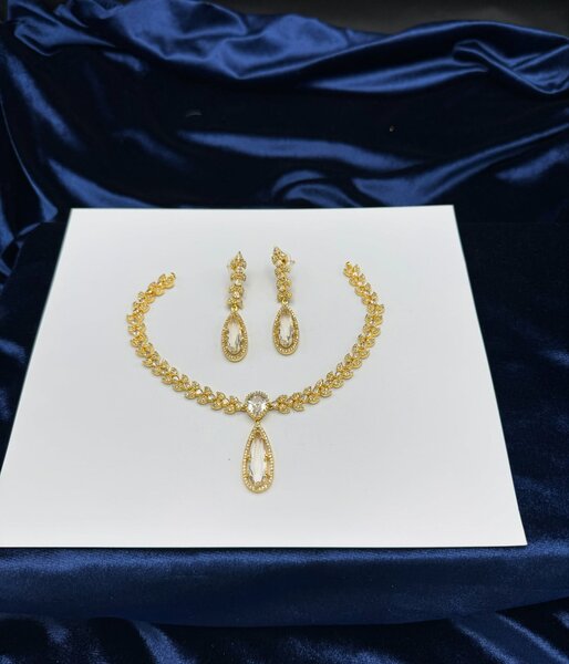 American Diamond 1 karat Necklace set 