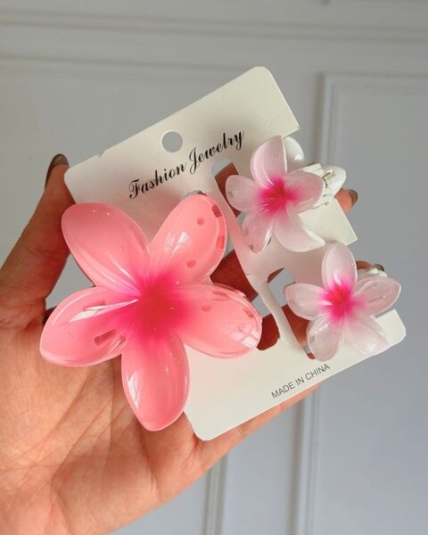 Épingles à cheveux fleurs colorées