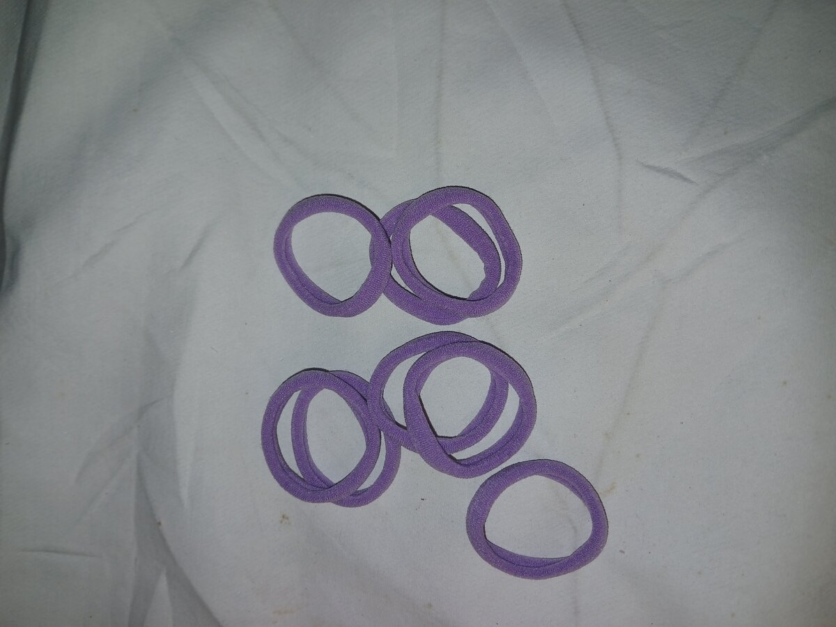 Élastiques cheveux colorés