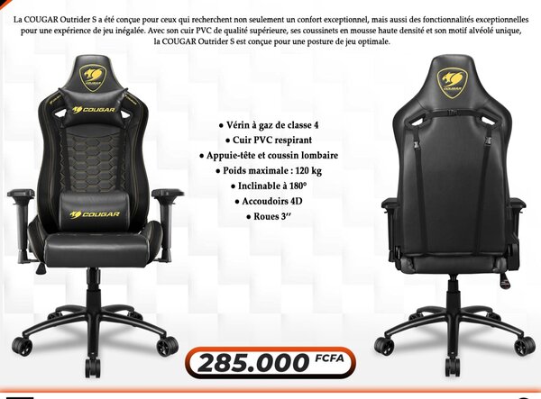 Chaise Gaming COUGAR Outrider