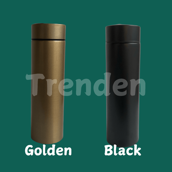 Temperature display vacuum bottle