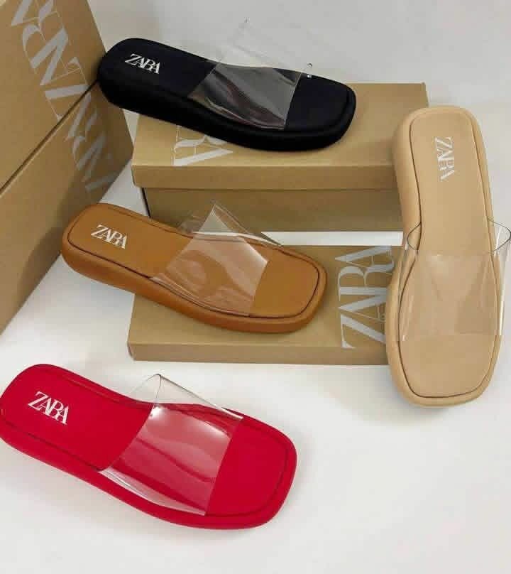 Sandales Plates ZARA Transparentes