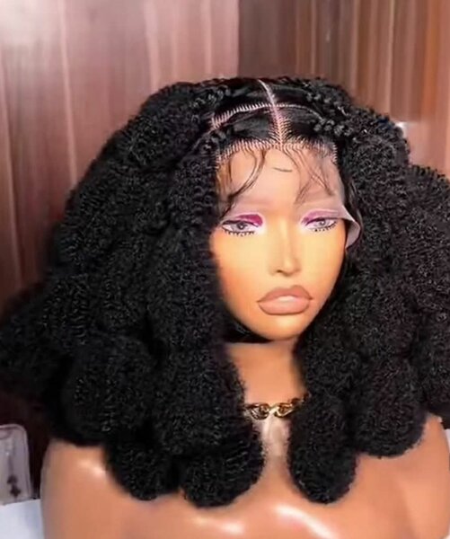 Perruque crépue naturelle