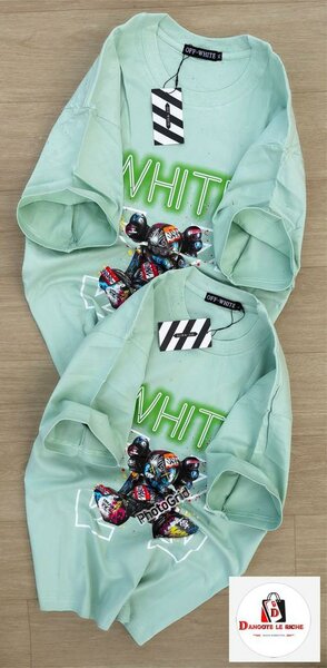 T-shirt vert graphique unique