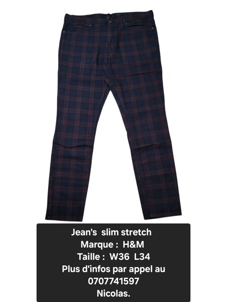 Jean slim stretch homme