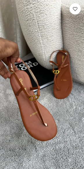Frankie brown thong Sandals