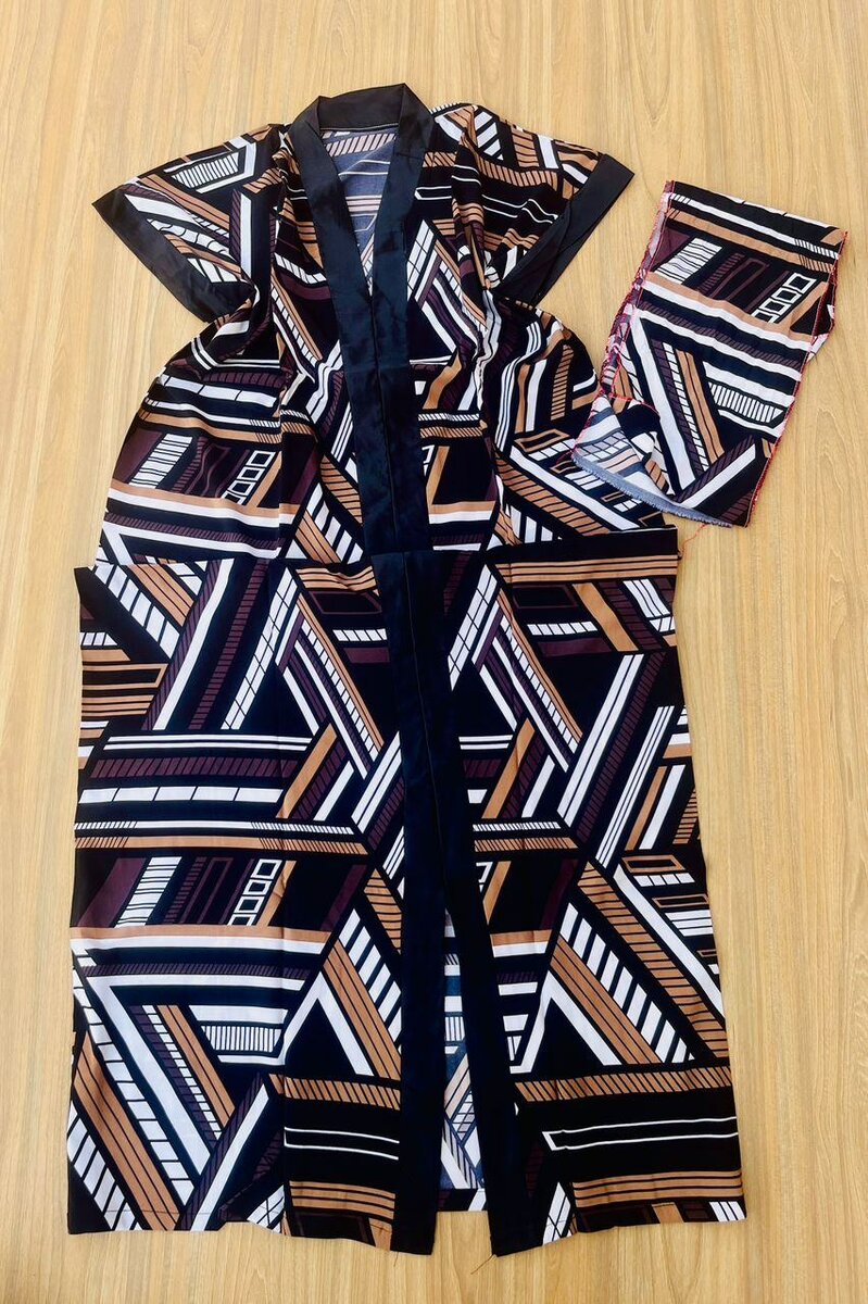 Bubu with inner belt and scarf