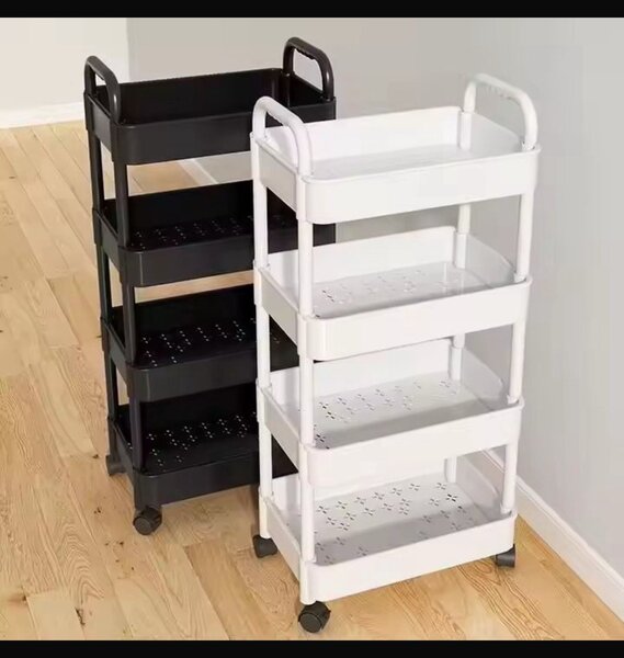 Chariot rangement à roulette