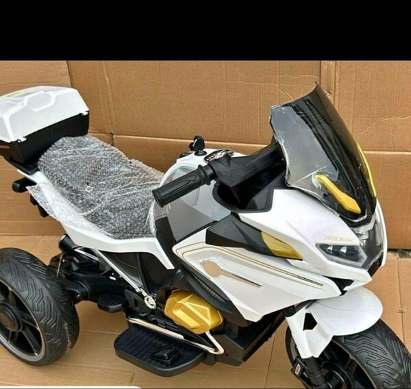 Moto électrique enfant blanc