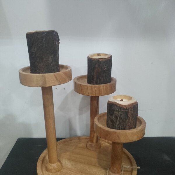 Candle stand ,Wooden candle holders