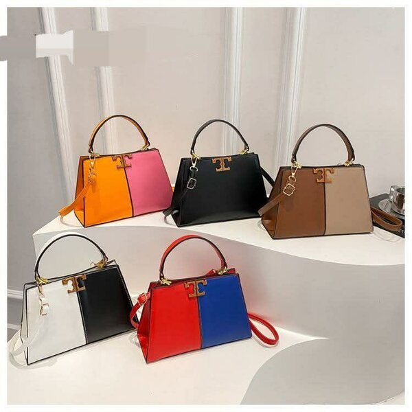 Sac à main bicolore élégance