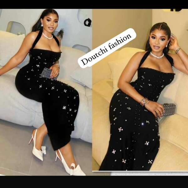 Robe de soirée élégante noire