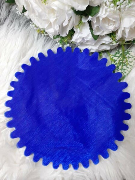 Tulle simple bleu roi