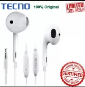 Tecno handfree for gaming pubg calling buffering best quality universal handsfree earphone white tecno handfree