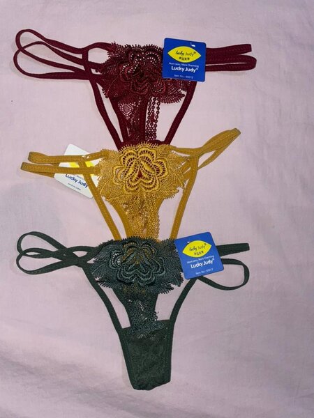 Lot de 3 String en dentelle