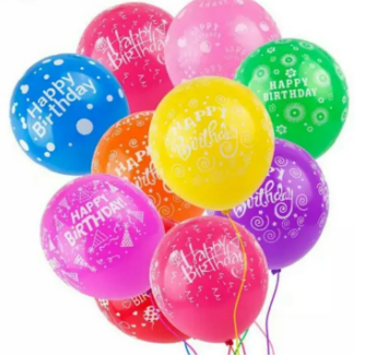 Pack of 50 Birthday Balloons High Quality Latex Balloons-14 Inch