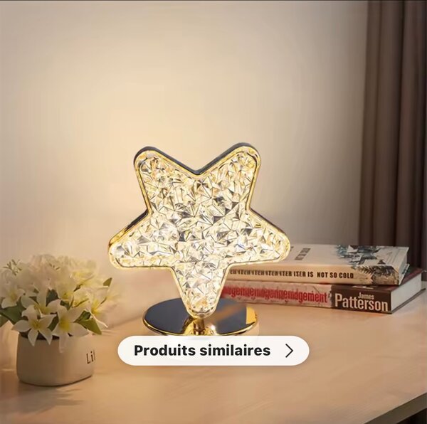 Lampe Étoile Cristal LED