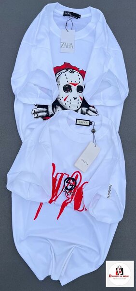 T-shirt à motif effrayant