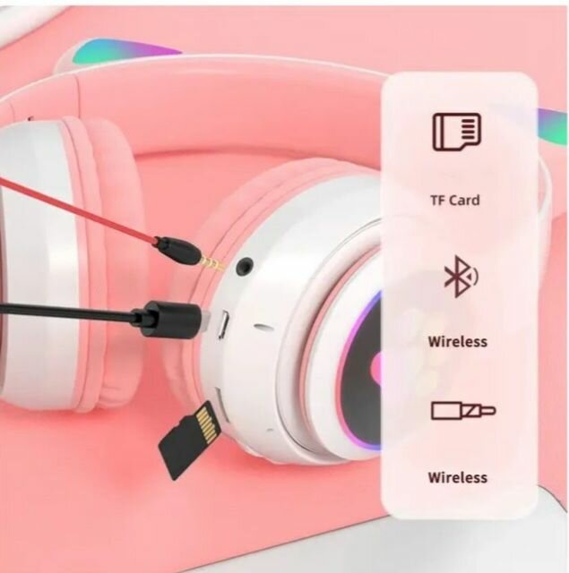 Casque sans fil oreille de chat