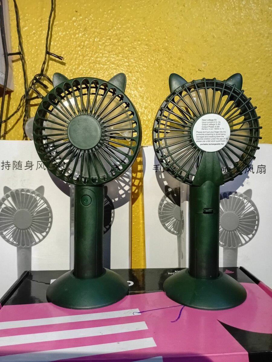 Ventilateur portatif oreilles chat