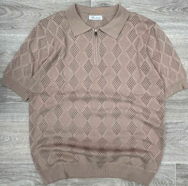 Pull homme en maille respirante