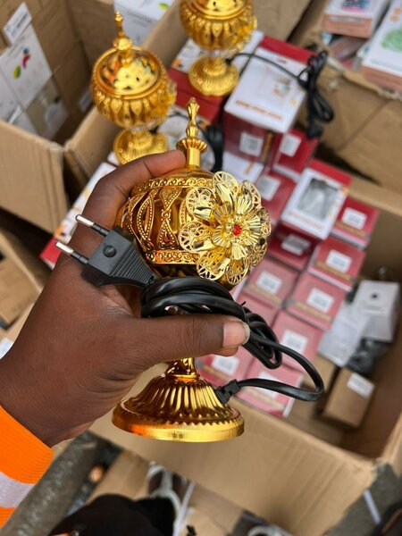 Encensoir Électrique Doré Luxueux