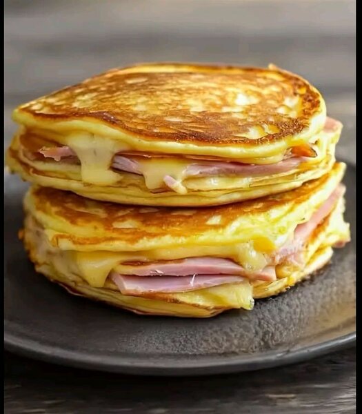 Délicieux Pancakes Jambon Fromage