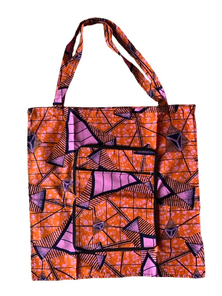 Sac à main en tissu imprimé vibrant