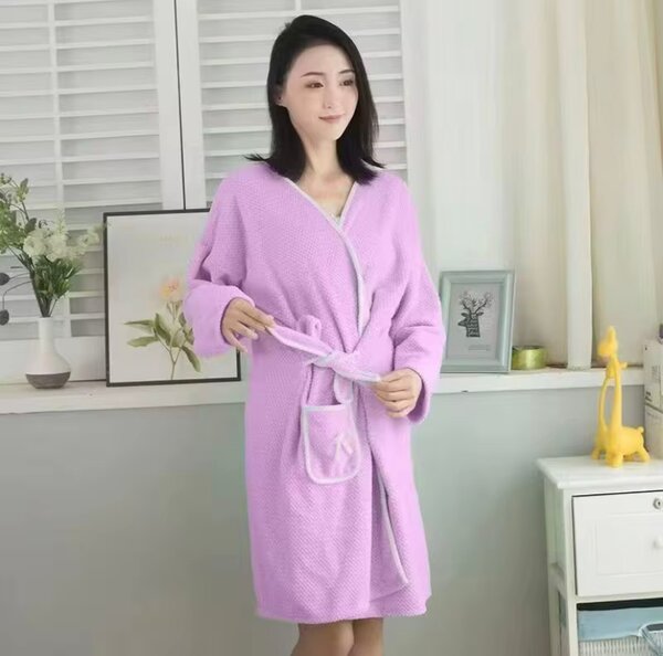 Peignoir de bain absorbant pour femme