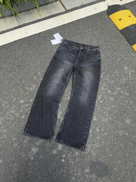 Jean droit taille haute femme