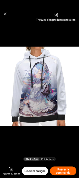 Sweat-shirt Anime Femme